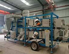 茂恒機械：5XFQSJ-7.5DM型風選分級篩裝車發貨！